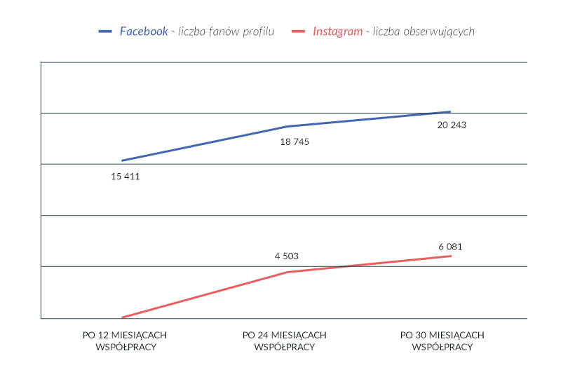 Efekty działań po miesiącach współpracy